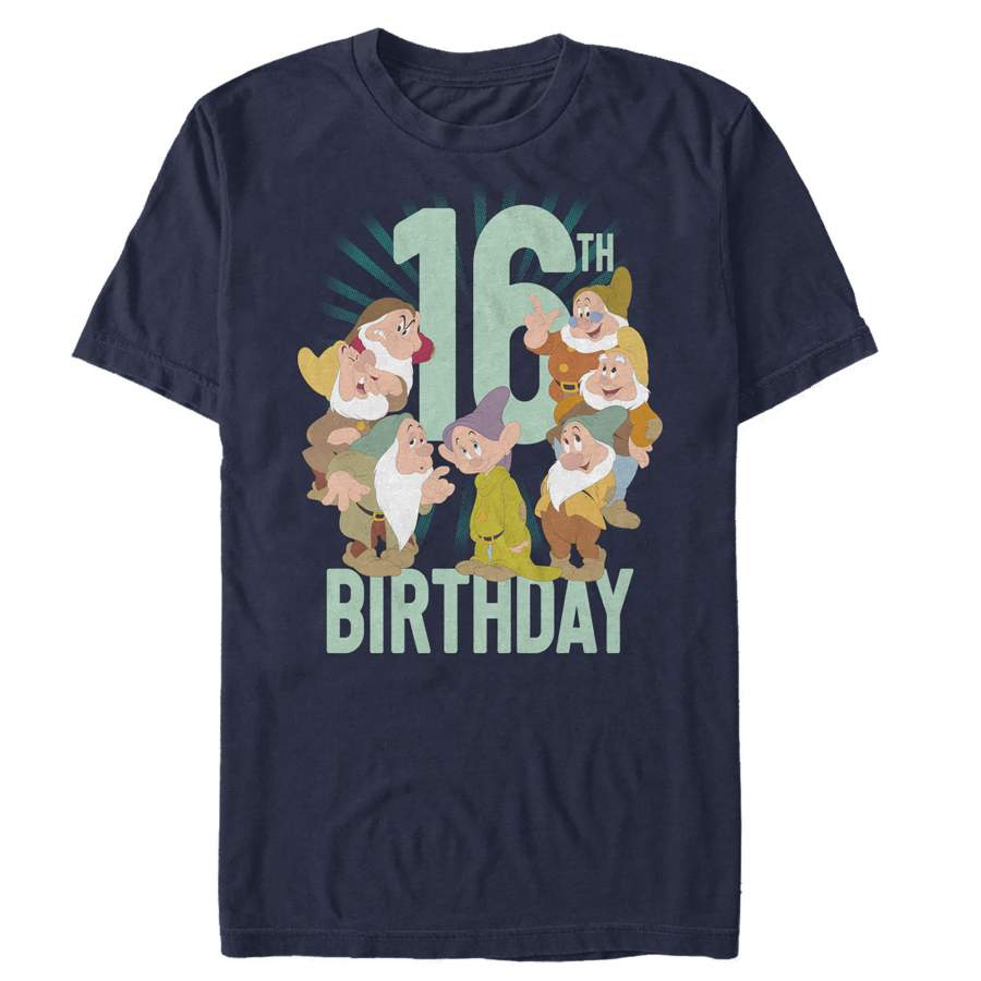 Snow White and the Seven Dwarves Men’s 16th Birthday  T Shirt