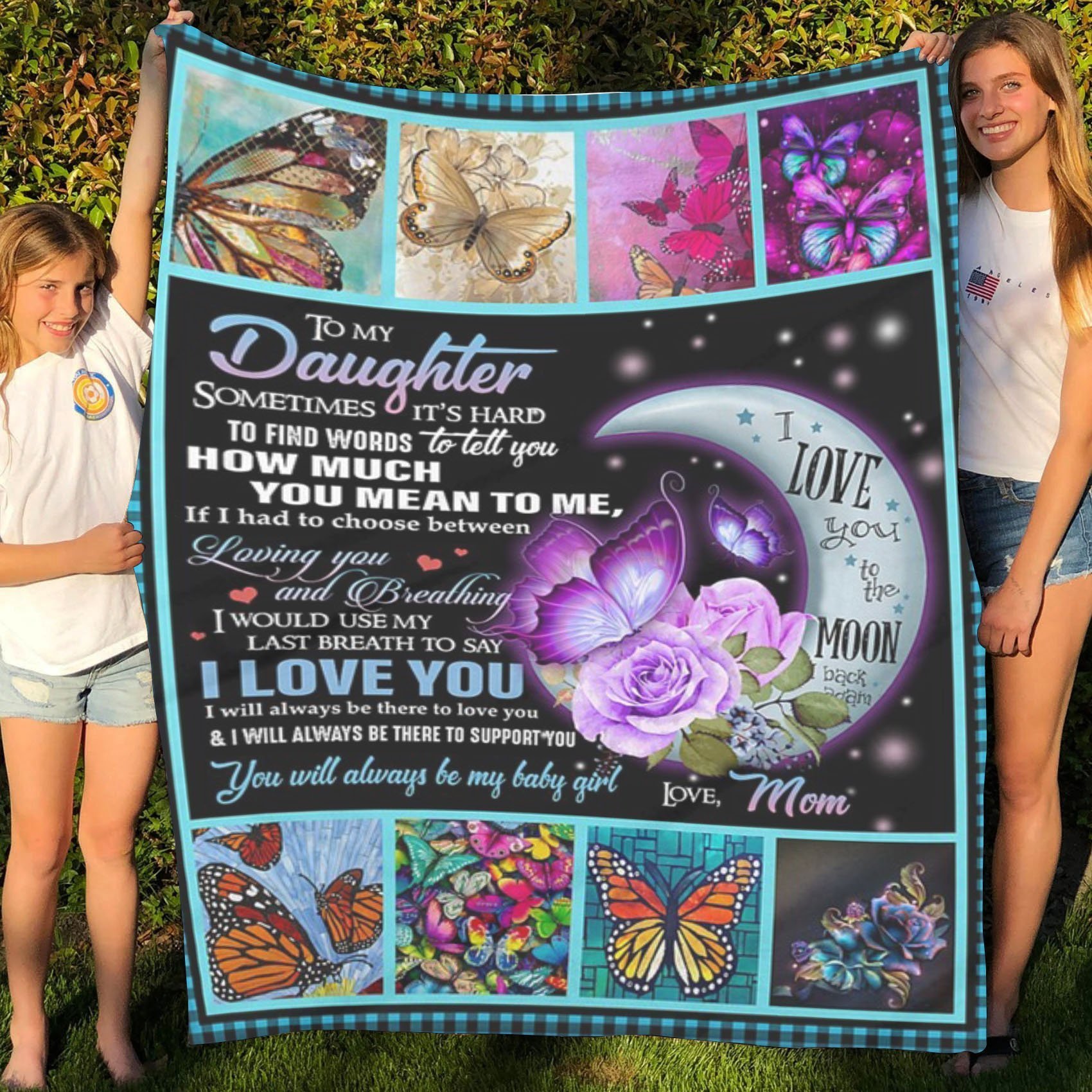 Blanket To My Daughter  Woven Blanket,  Cat Lovers,  Veteran Dad
