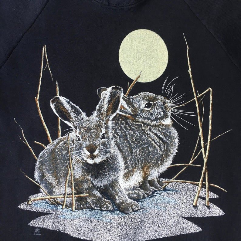 1980S Rabbits Soft Vintage Sweatshirt