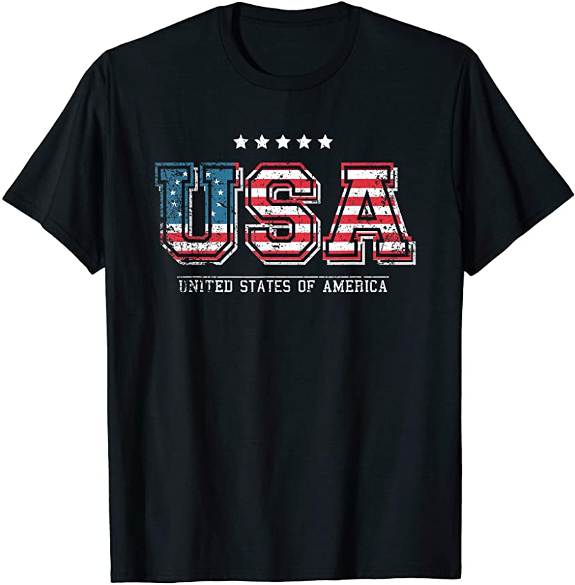 Betsy Ross Flag Patriotic America Retro Vintage USA T-Shirt