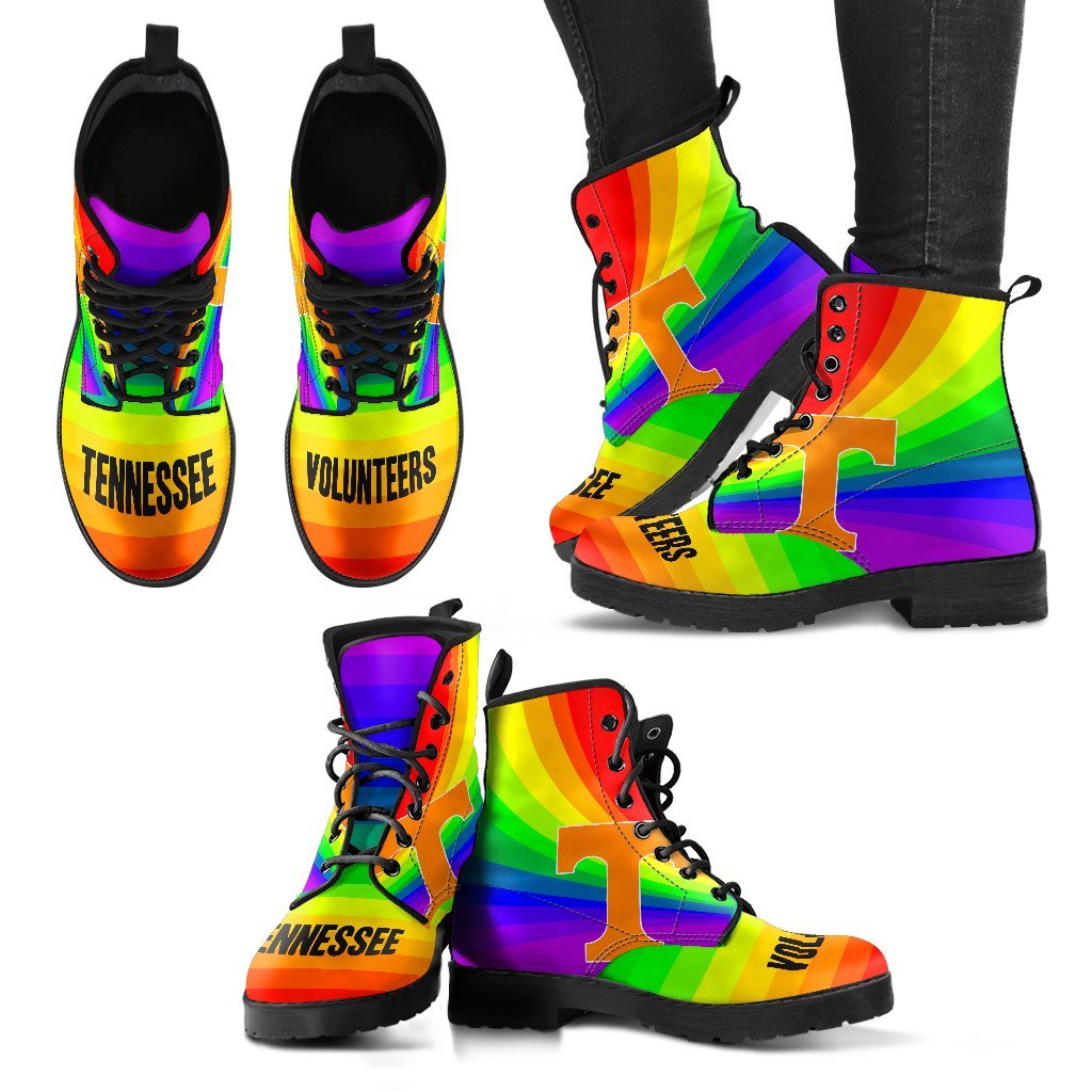 Awesome Rainbow Tennessee Volunteers Boots