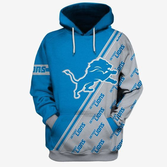 Detroit Lions Many Logo 28 Unisex 3D Hoodie Gift For Fans