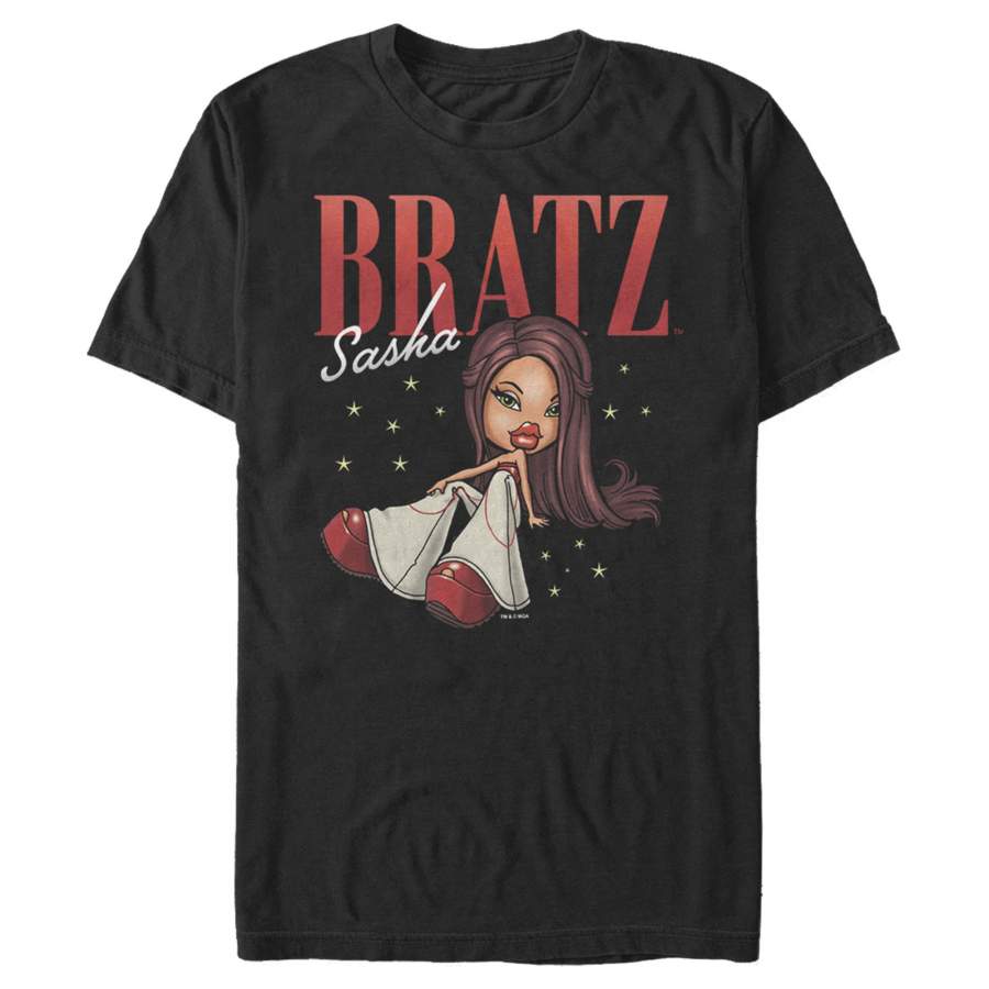 Bratz Men’s Trendy Sasha  T Shirt Black 3XL