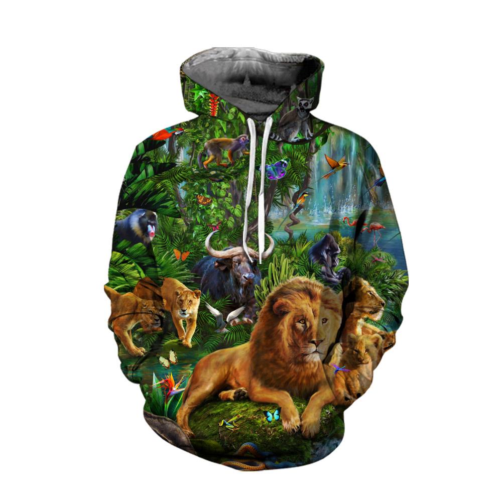 3D All Over Family Lion Printed Clothes