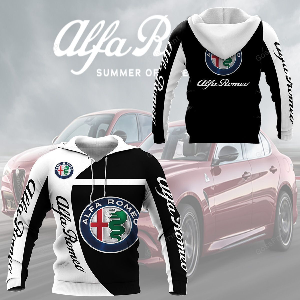 3D All Over Printed Alfa Rome Shirts Ver 27
