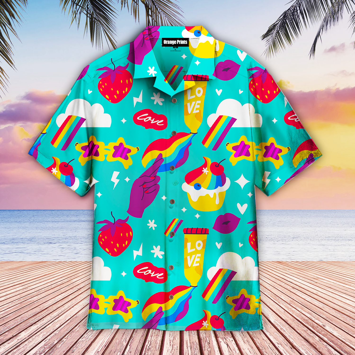 Blue Lgbtq Funny Aloha Hawaii Shirts For Men Women Ha27032