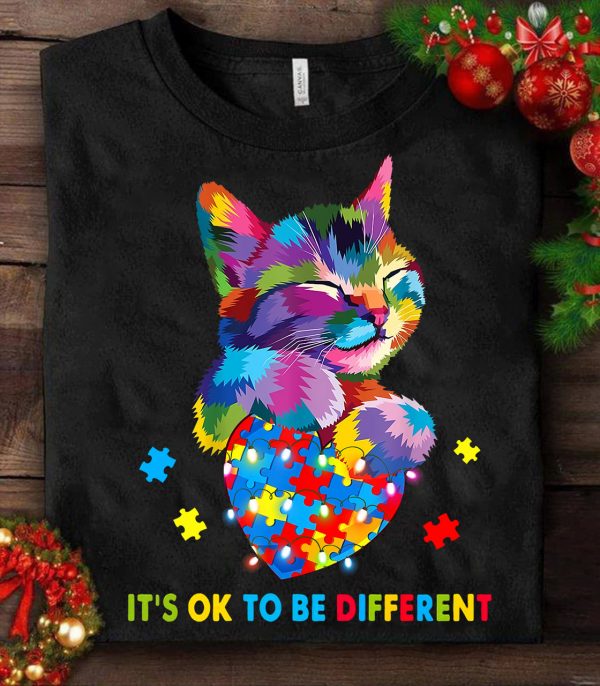 It’S Ok To Be Different Unisex T-Shirt For Men Women Kid Autism Awareness Shirts Gifts Ht