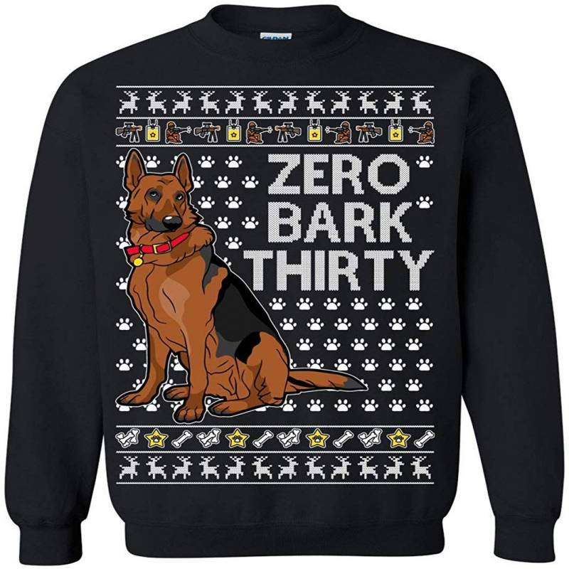 Ugly Christmas Sweater Zero Bark Thirty Meme Unisex Sweatshirt