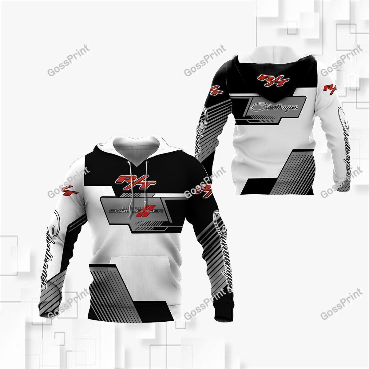 3D ALL OVER DODGE CHALLENGER SHIRT VER 10