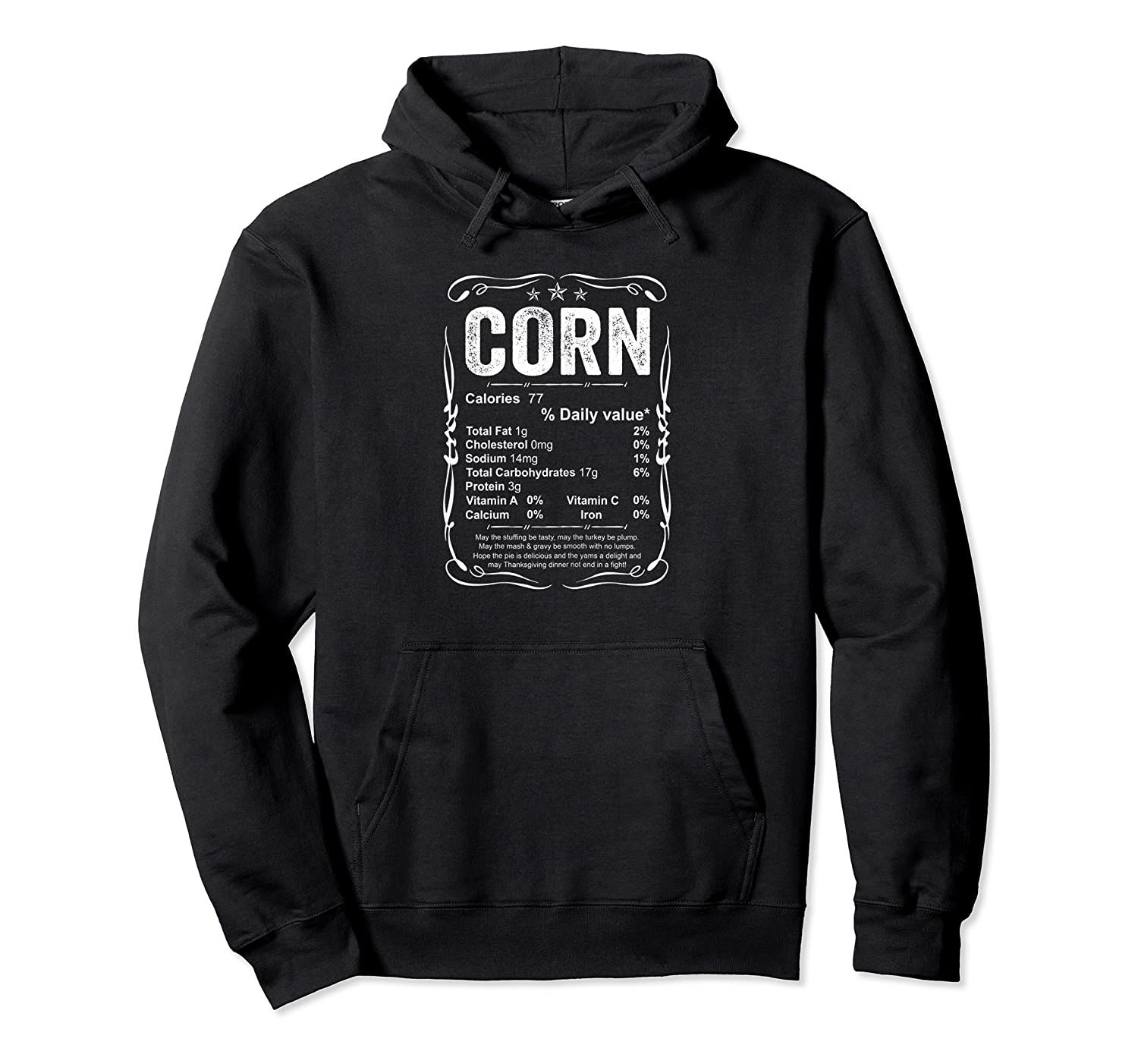 Womens Thanksgiving Celebration Corn Nutritional Facts Gift Pullover Hoodie, T-Shirt, Sweatshirt