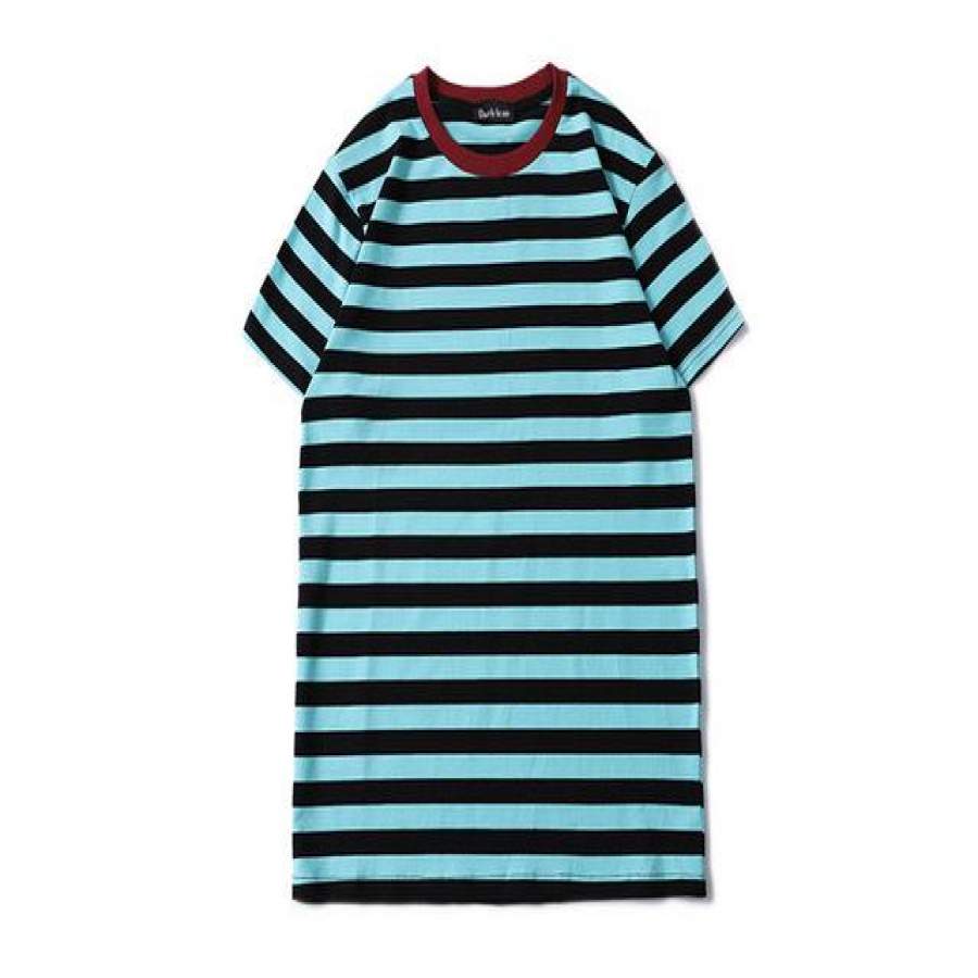 Striped T-shirt Men  Summer High Street Men’s T shirts Male Top 4 Colors