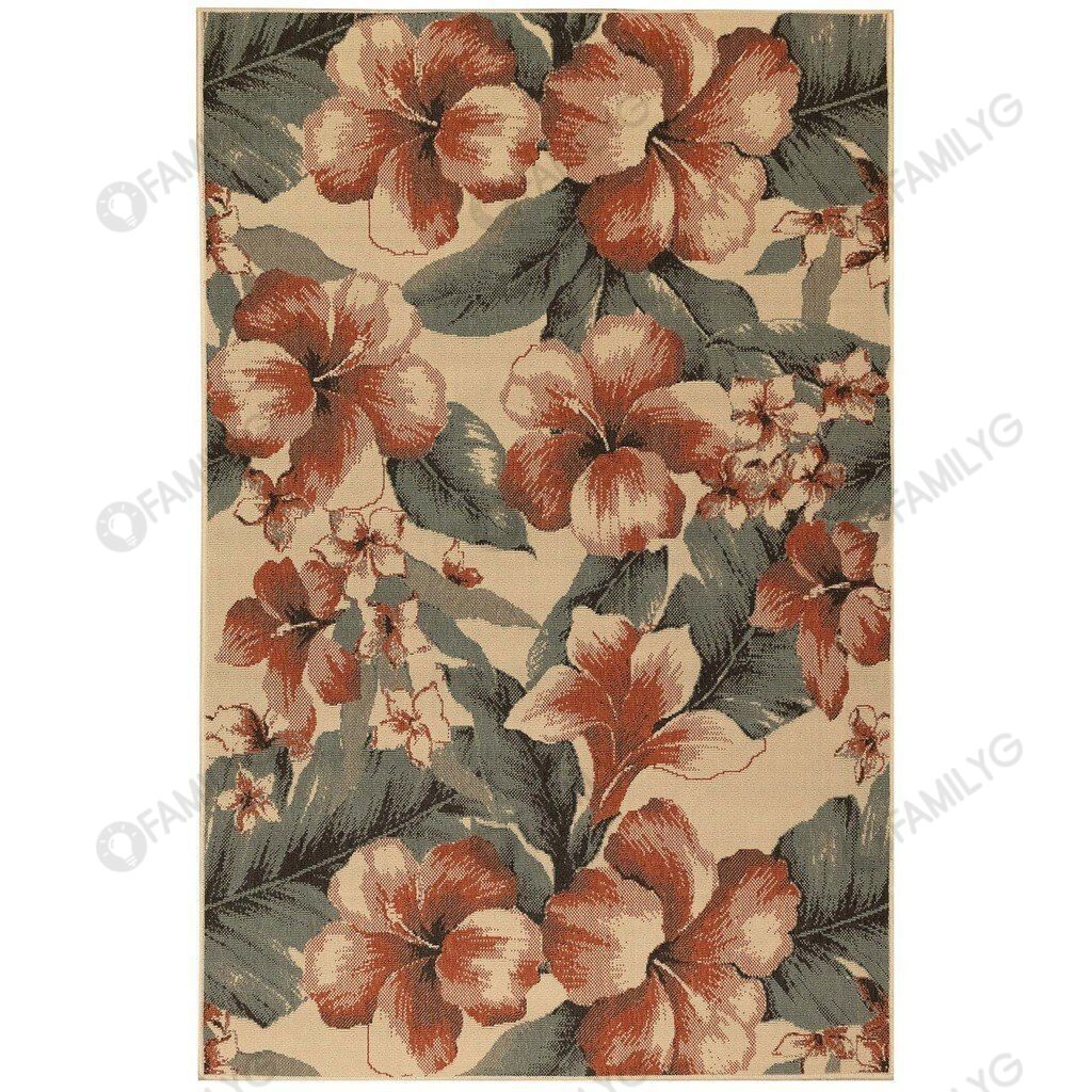 Riviera Tropical Flower Rug