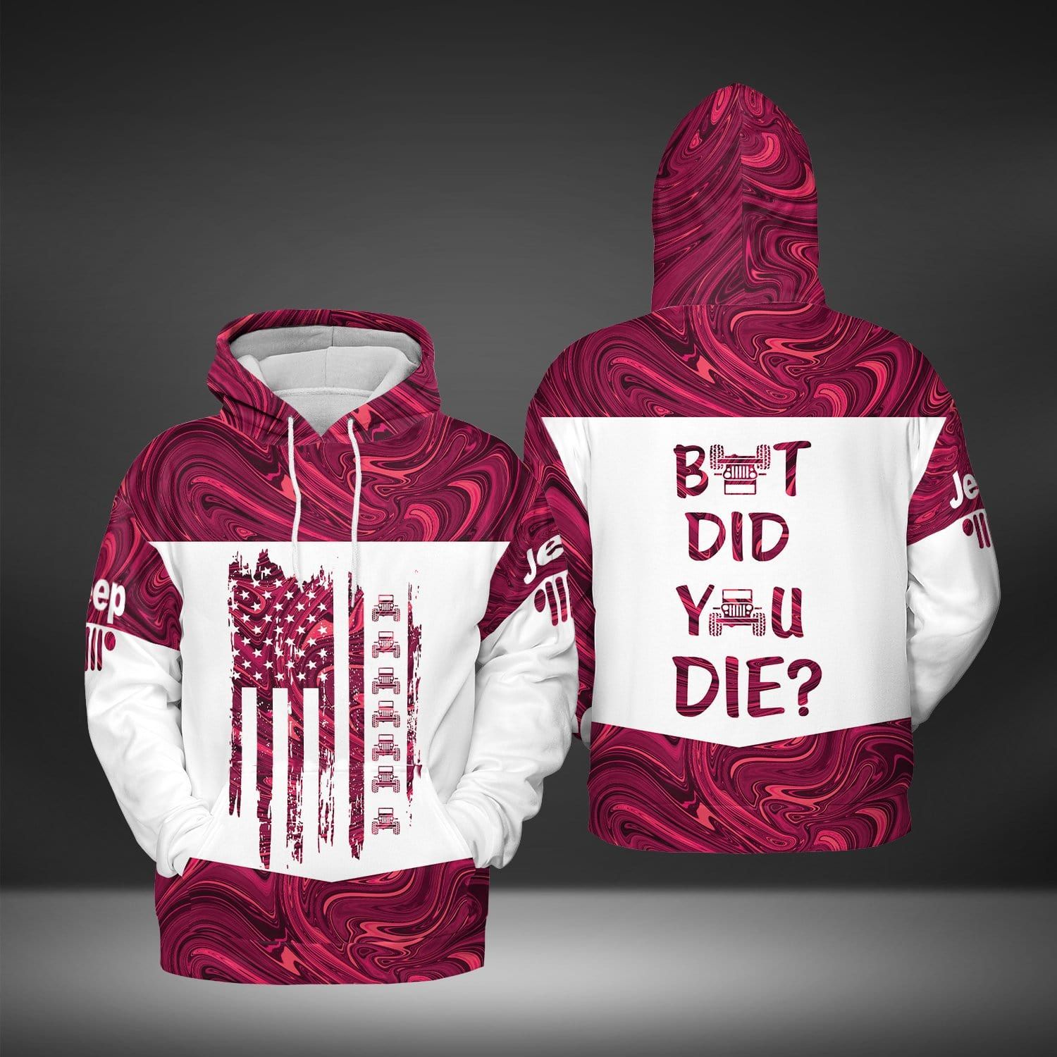 Pink Jp Girl But Did You Die Hoodie 3D