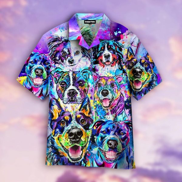 Dog Faces Hawaii Shirt For Men Women Ha34004