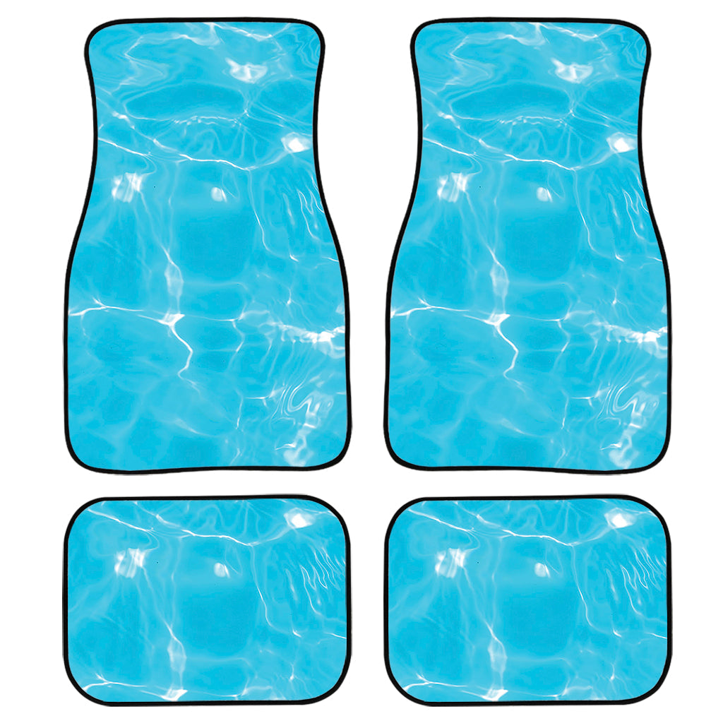 Pool Water Surface Print Front And Back Car Floor Mats, Front Car Mat