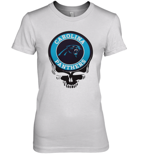 Carolina Panthers Football Skull Premium Women’S T-Shirt