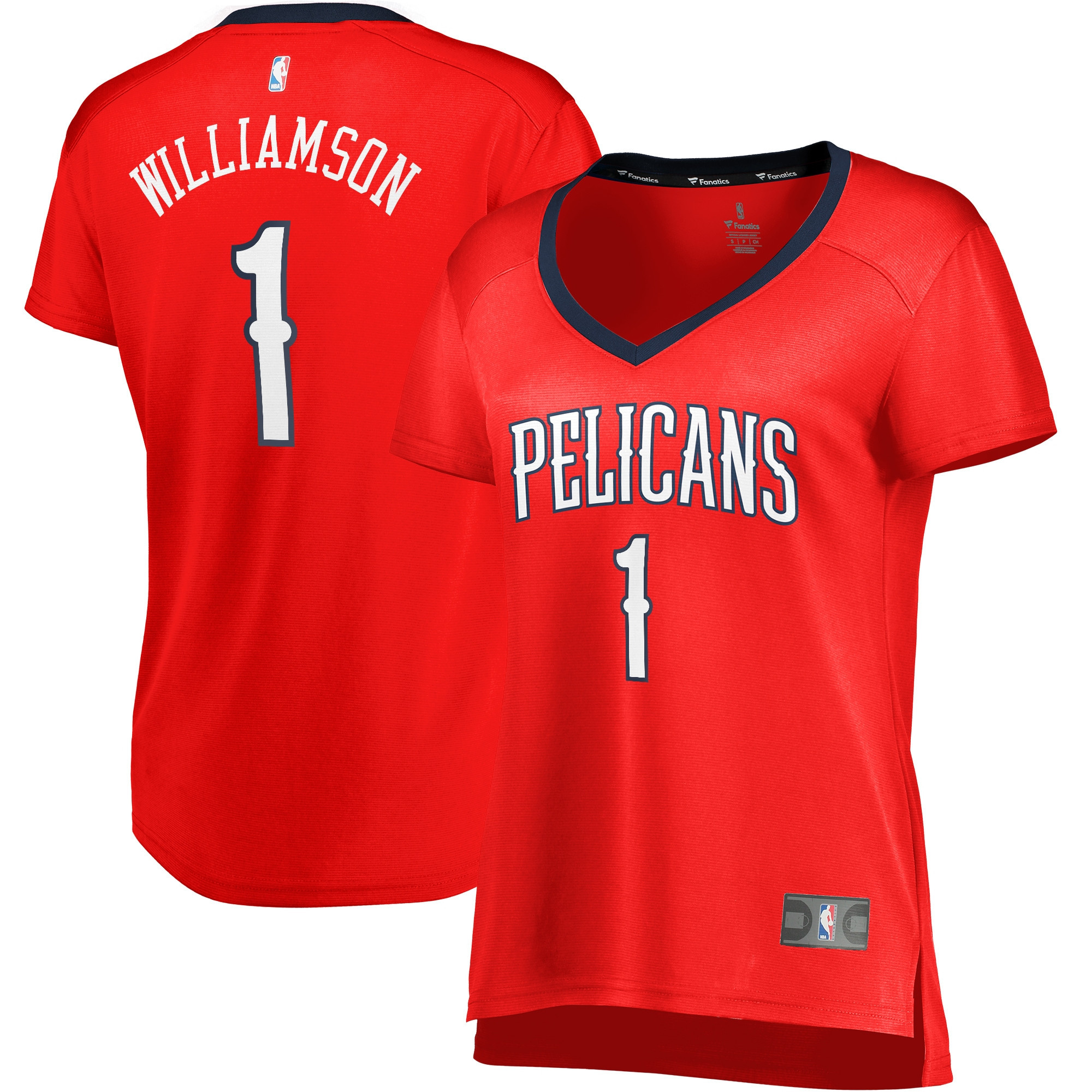 Zion Williamson New Orleans Pelicans Fanatics Branded Womens Fast Break Replica Jersey – Statement Edition – Red NBA