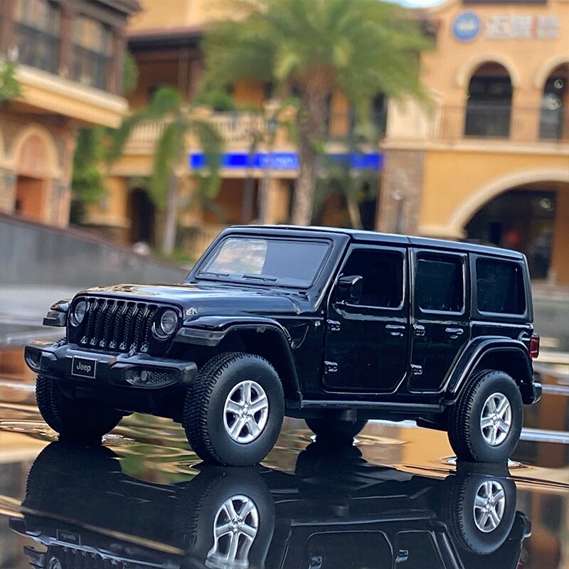 2021 New 1:36 JEEPS Sahara Wrangler Simulation Toy Vehicles Model Alloy Children Toys Collection Gift Car Kids alx