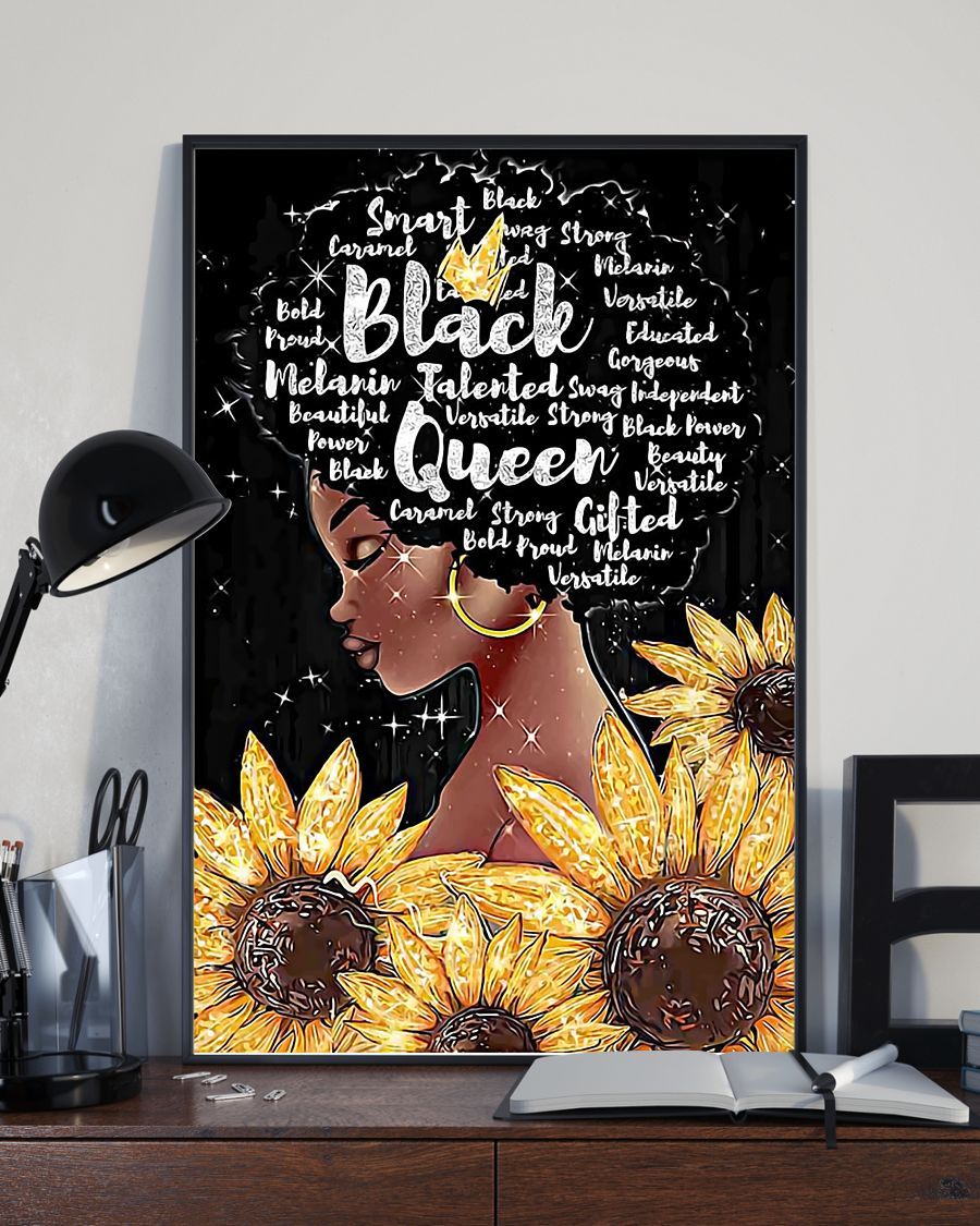 African – Black Art – Black Queen Talented Vertical Canvas And Poster | Wall Decor Visual Art