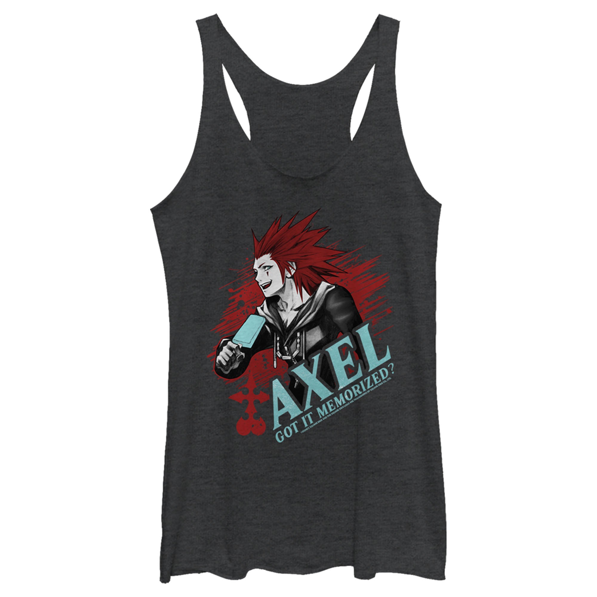 Women’S Kingdom Hearts Chain Of Memories Axel, Got It Memorized Racerback Tank Top