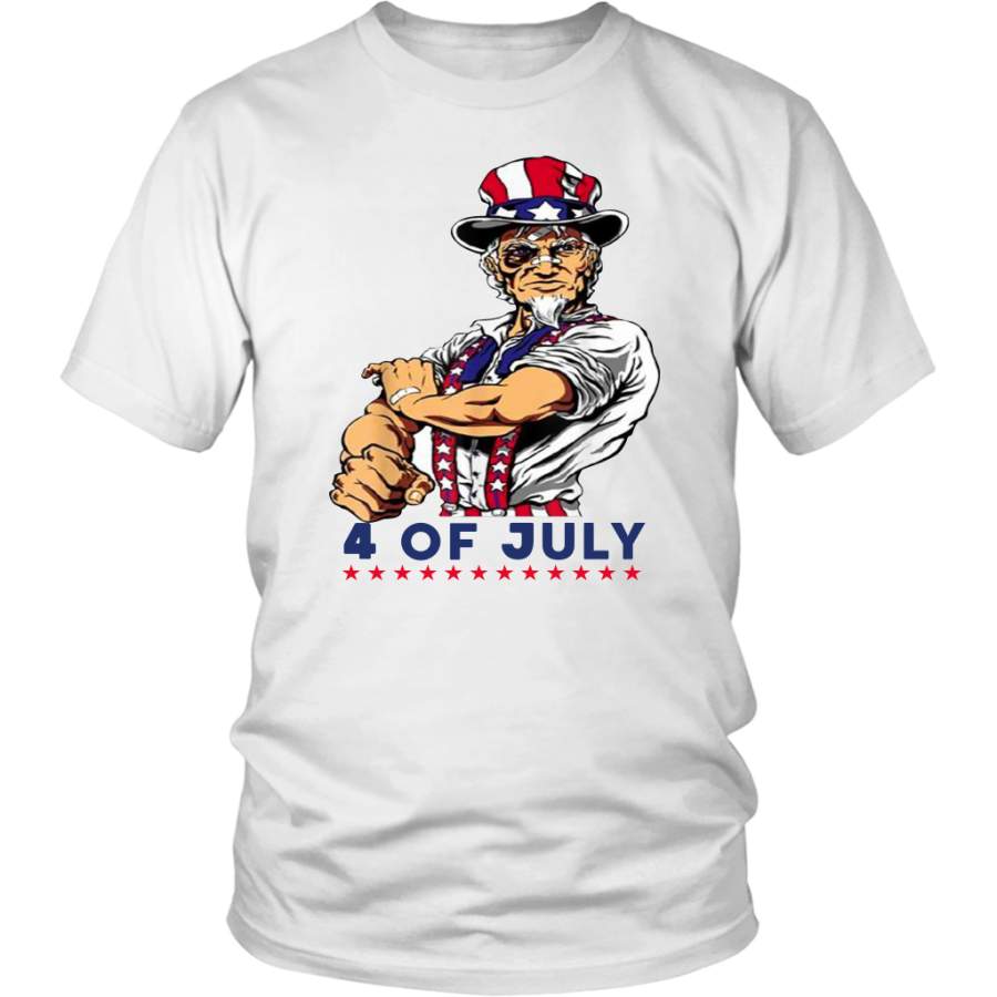 Uncle Sam Patriotic 4th of July shirt