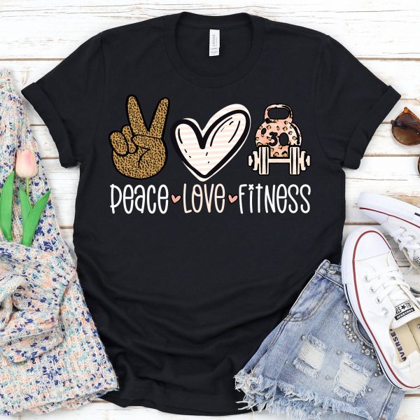 Peace Love Fitness Tee
