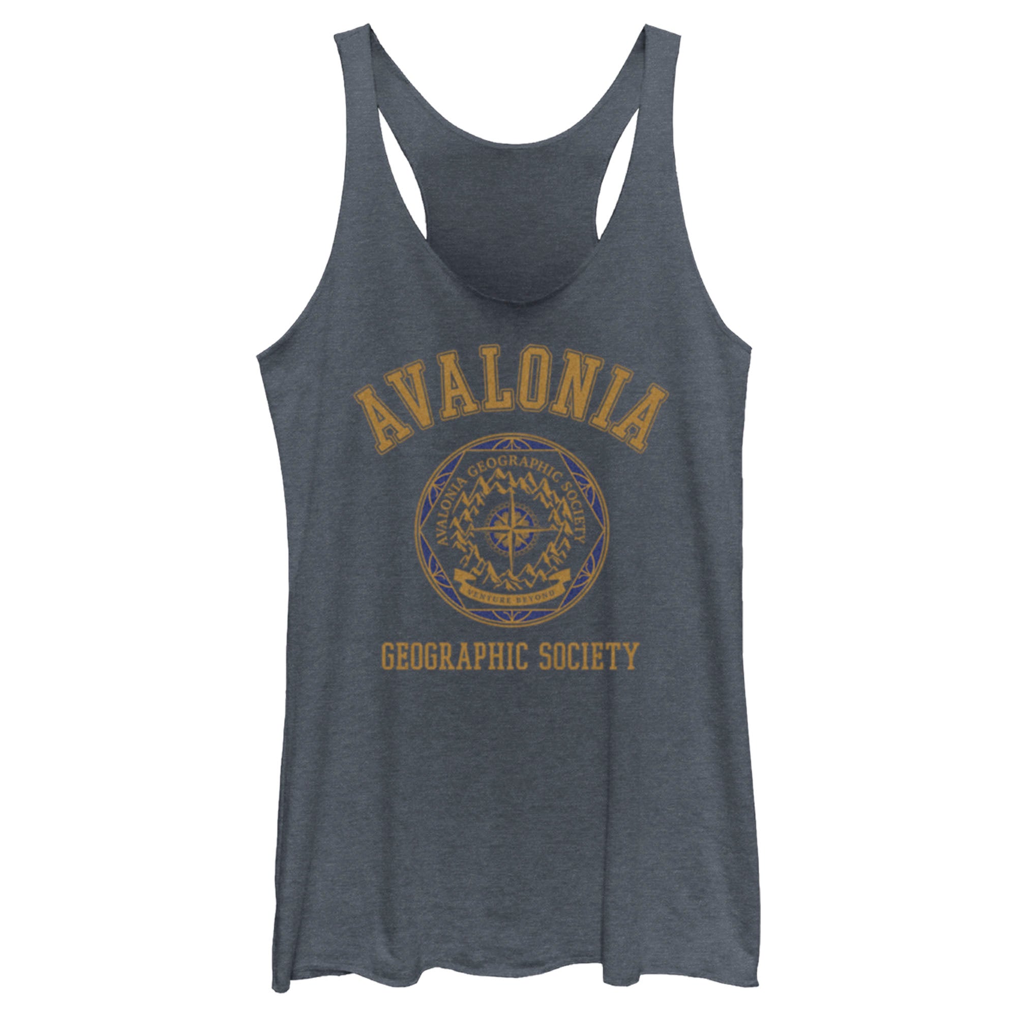 Women’S Strange World Avalonia Geographic Society Racerback Tank Top