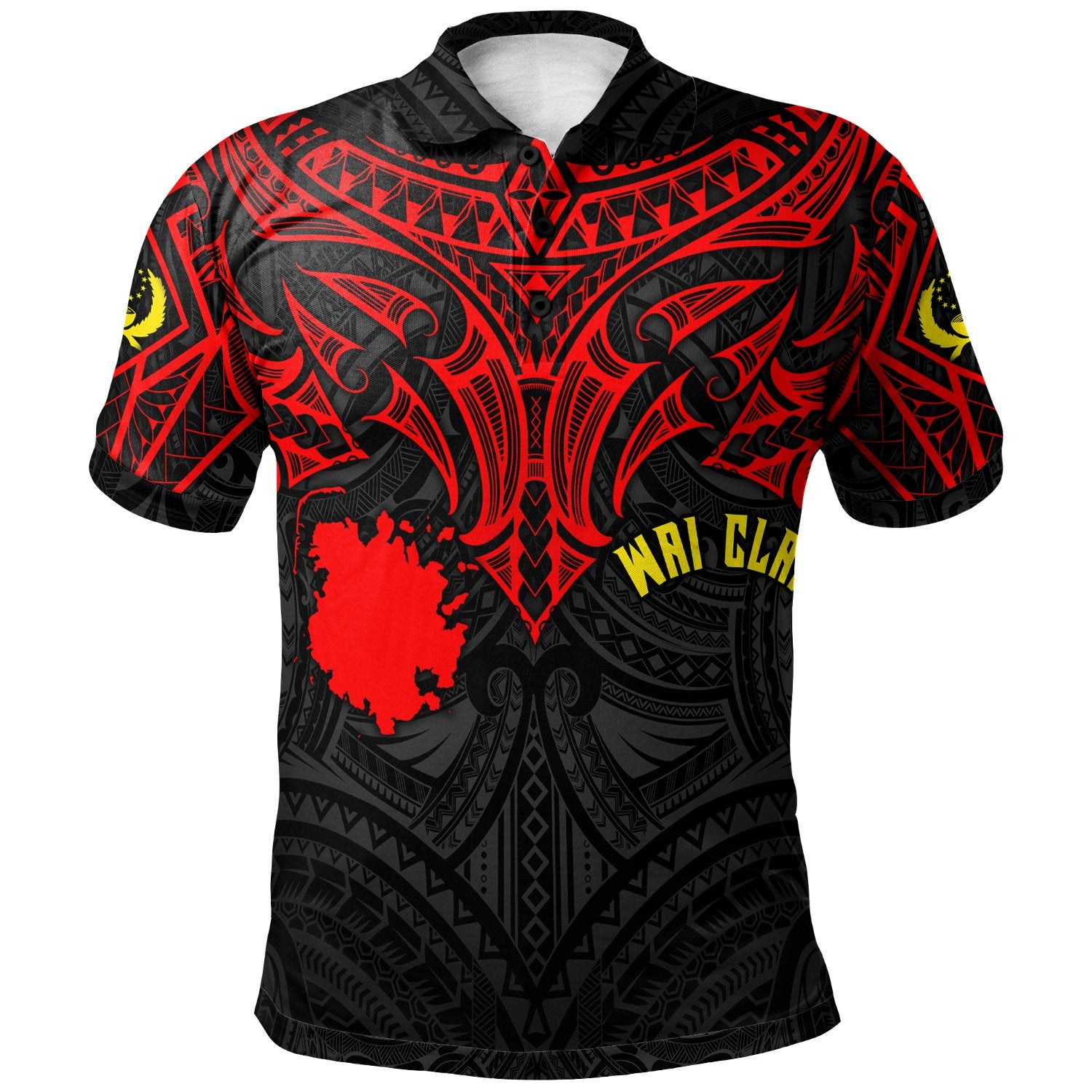 Pohnpei Custom [Wai Clan]  Polo Shirt – Polynesian Whale Tail