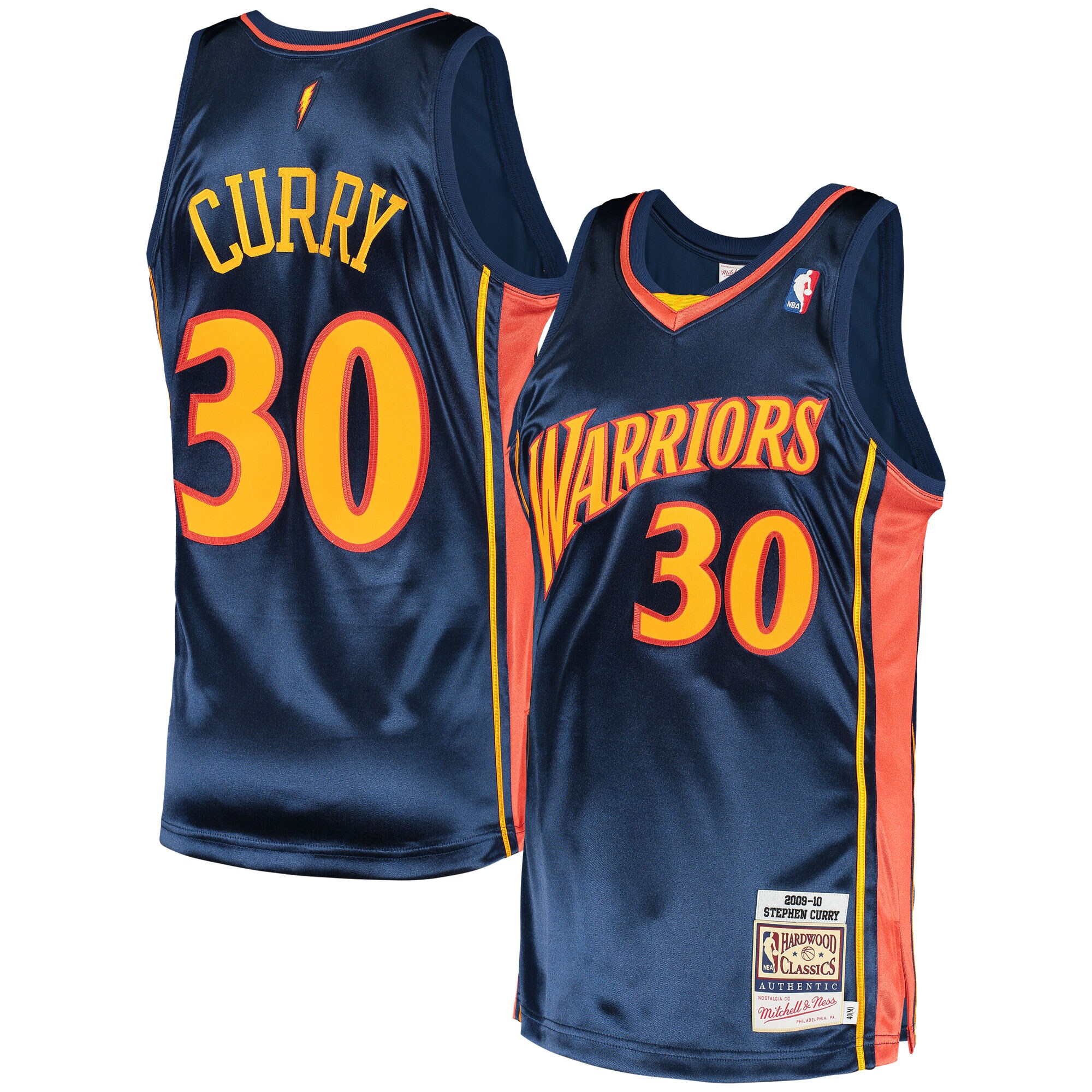 Stephen Curry Golden State Warriors Mitchell & Ness 2009 Hardwood Classics Authentic Jersey – Navy