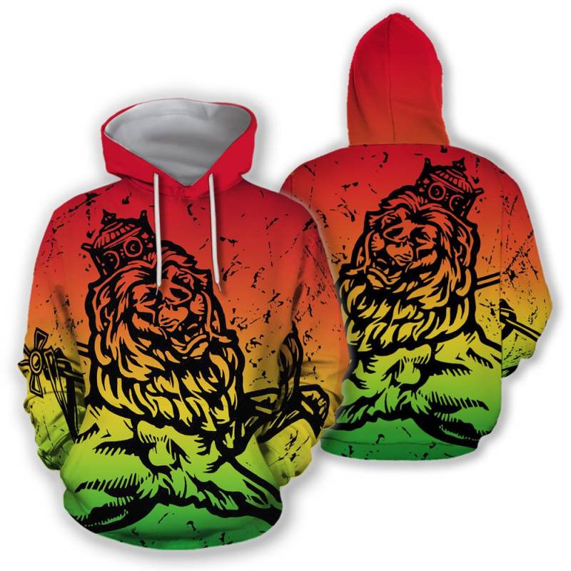 The Lion Of Judah Hoodie Rastafari HD01079