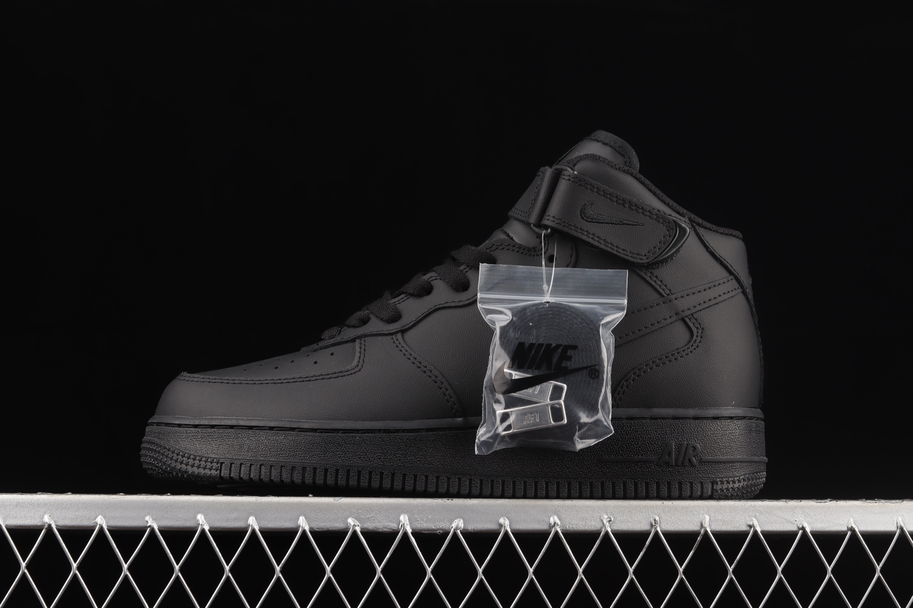 Nike Air Force 1 Mid ’07 Triple Black Shoes Sneakers SNK529974912