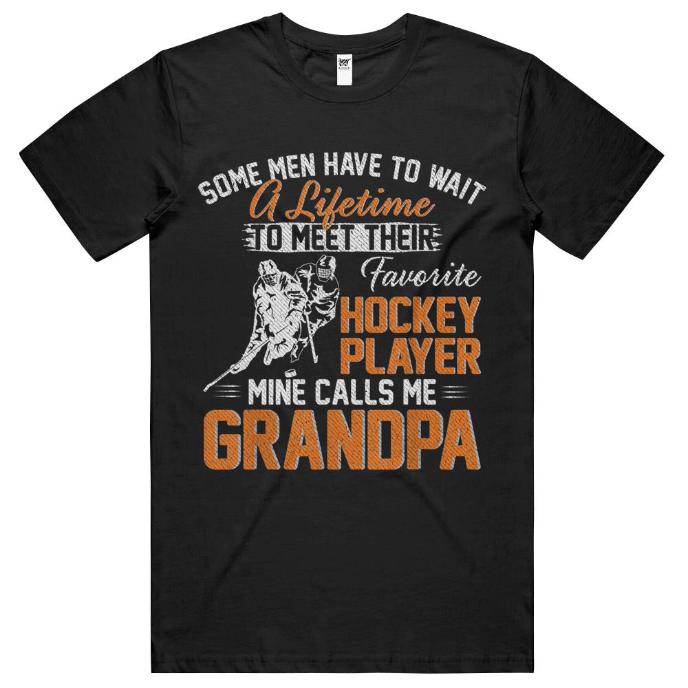 My Favorite Hockey Player Calls Me Grandpa Gift For Father T Shirts