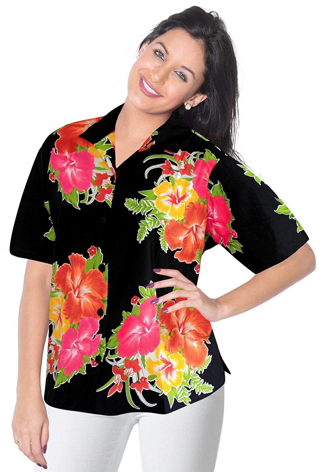 Hibiscus Black Awesome Design Hawaii Shirt Ha105649