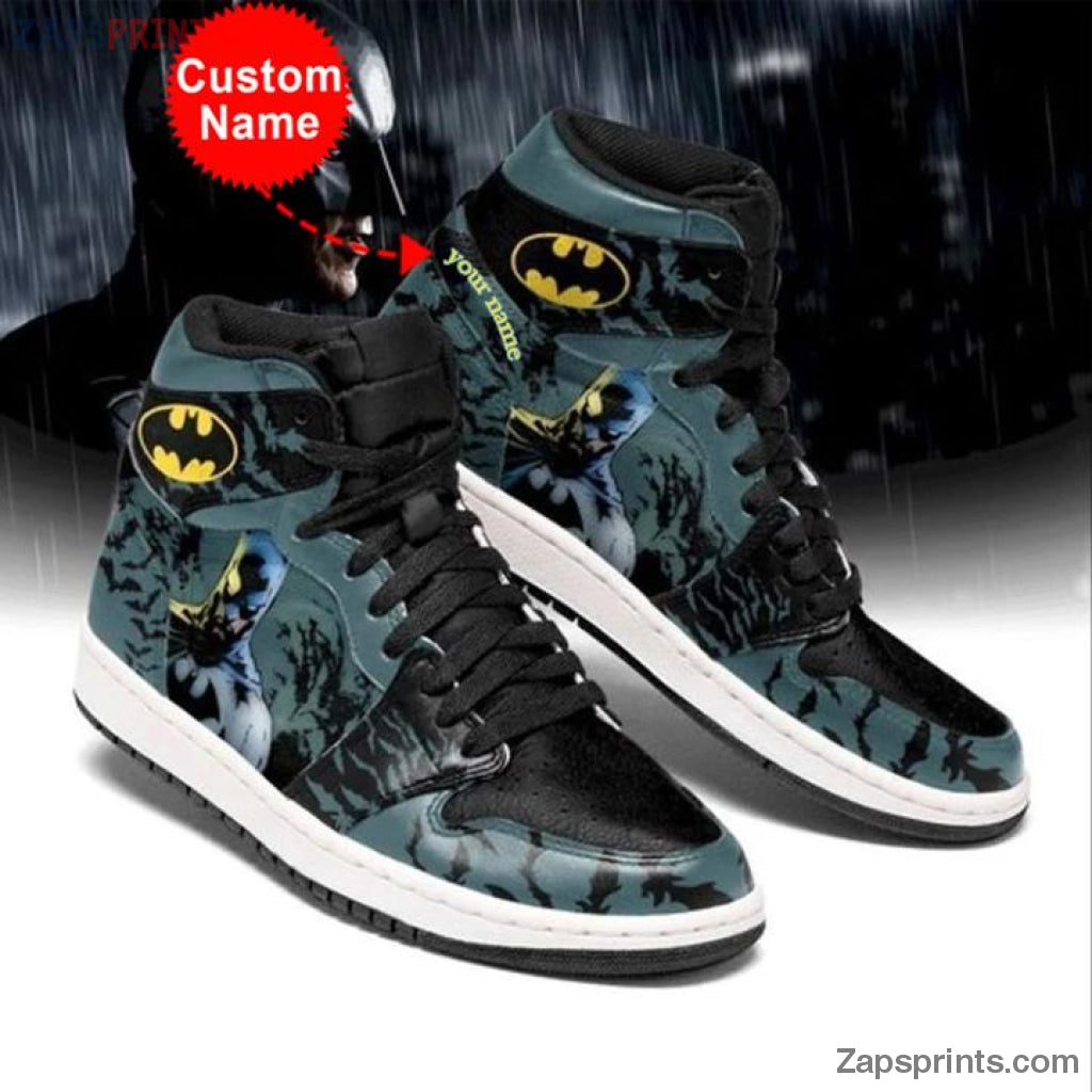 Batman Blue 2 Personalized Name Air Jd1 Sneakers Custom Shoes