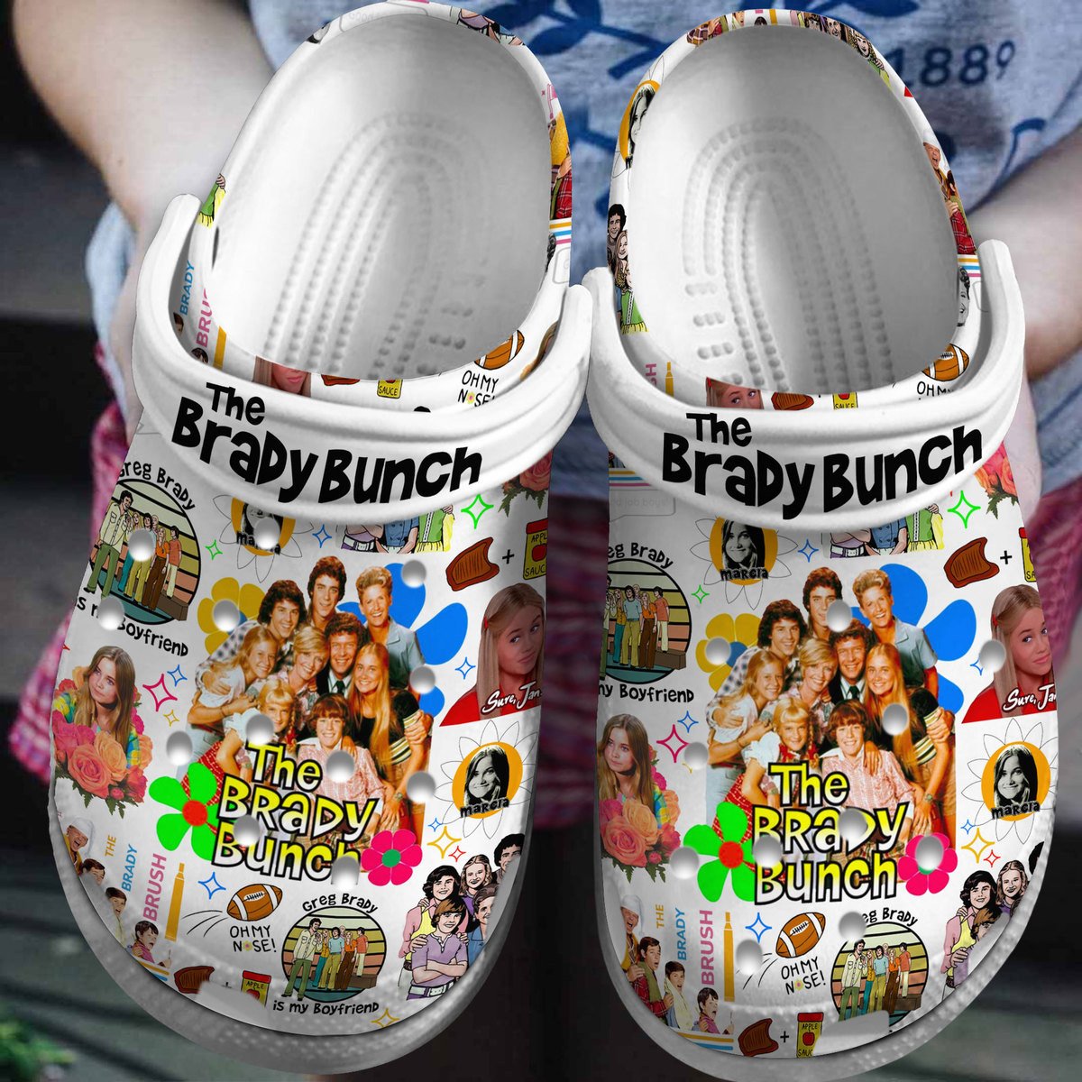 The Brady Bunch TV Series Crocs Crocband Clogs Shoes Comfortable For Men Women and Kids