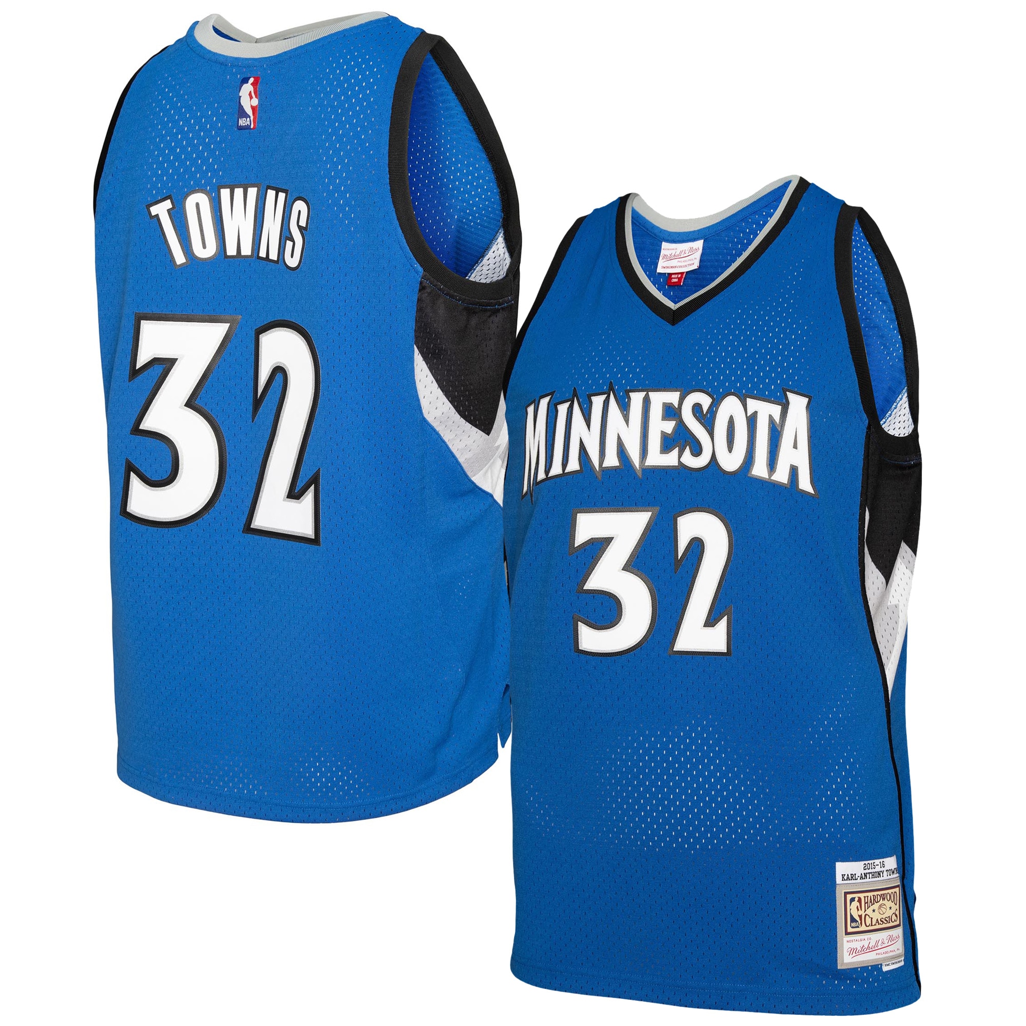 Karl-Anthony Towns Minnesota Timberwolves Mitchell & Ness 2015/16 Swingman Jersey – Blue