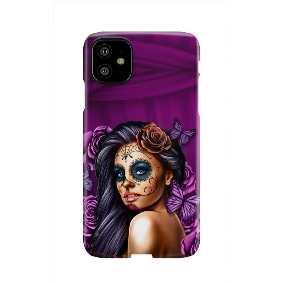 Purple Calavera Phone Case