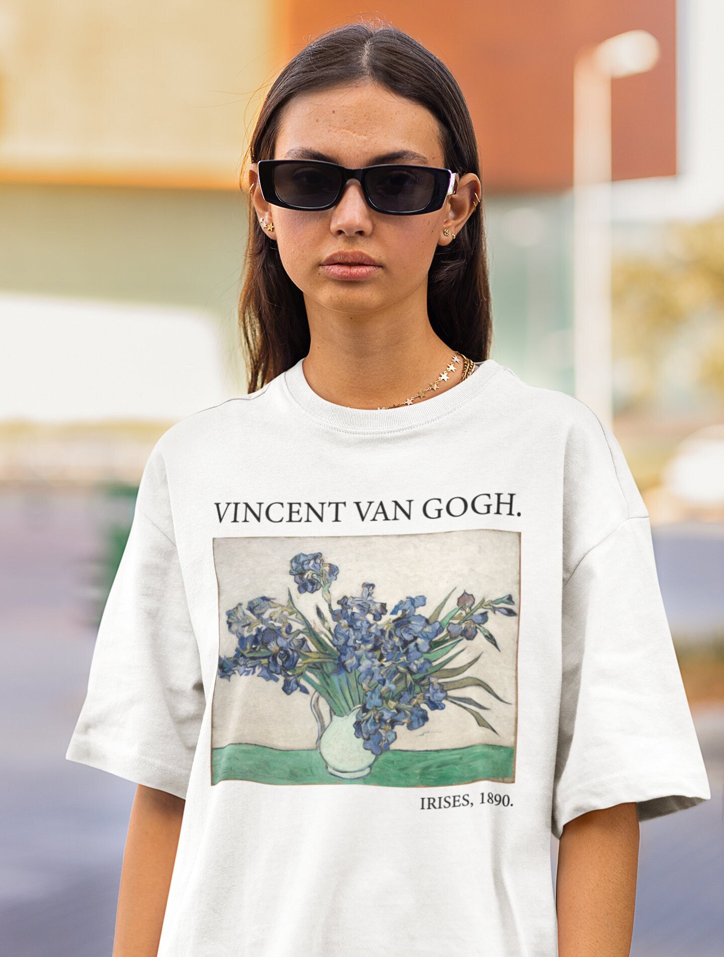 Van Gogh Irises Shirt-graphic tees,aesthetic hoodie,aesthetic sweatshirt,aesthetic shirt,art hoodie,van gogh sweater,van gogh gifts,van gogh