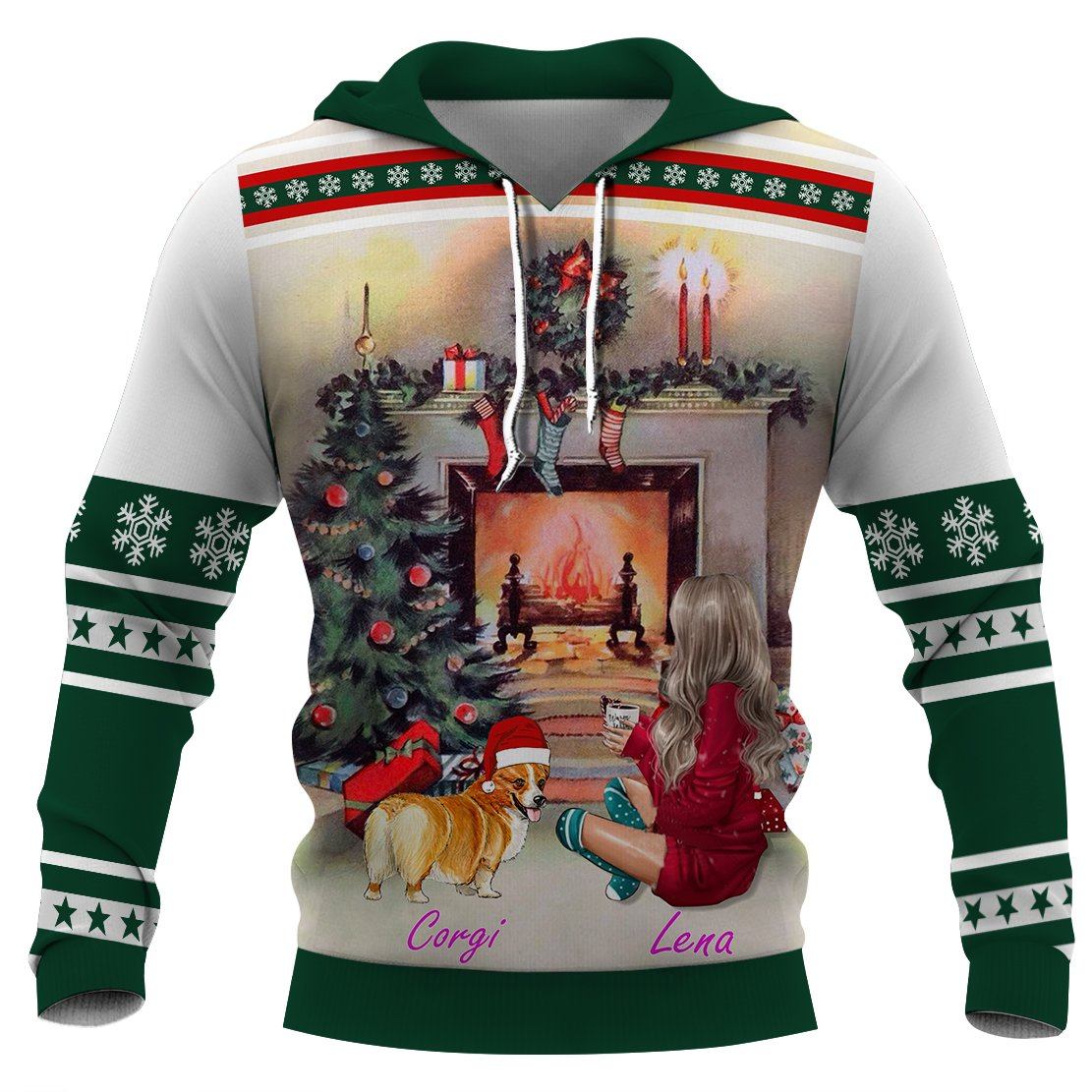 Christmas-Corgi   3D Full Printing