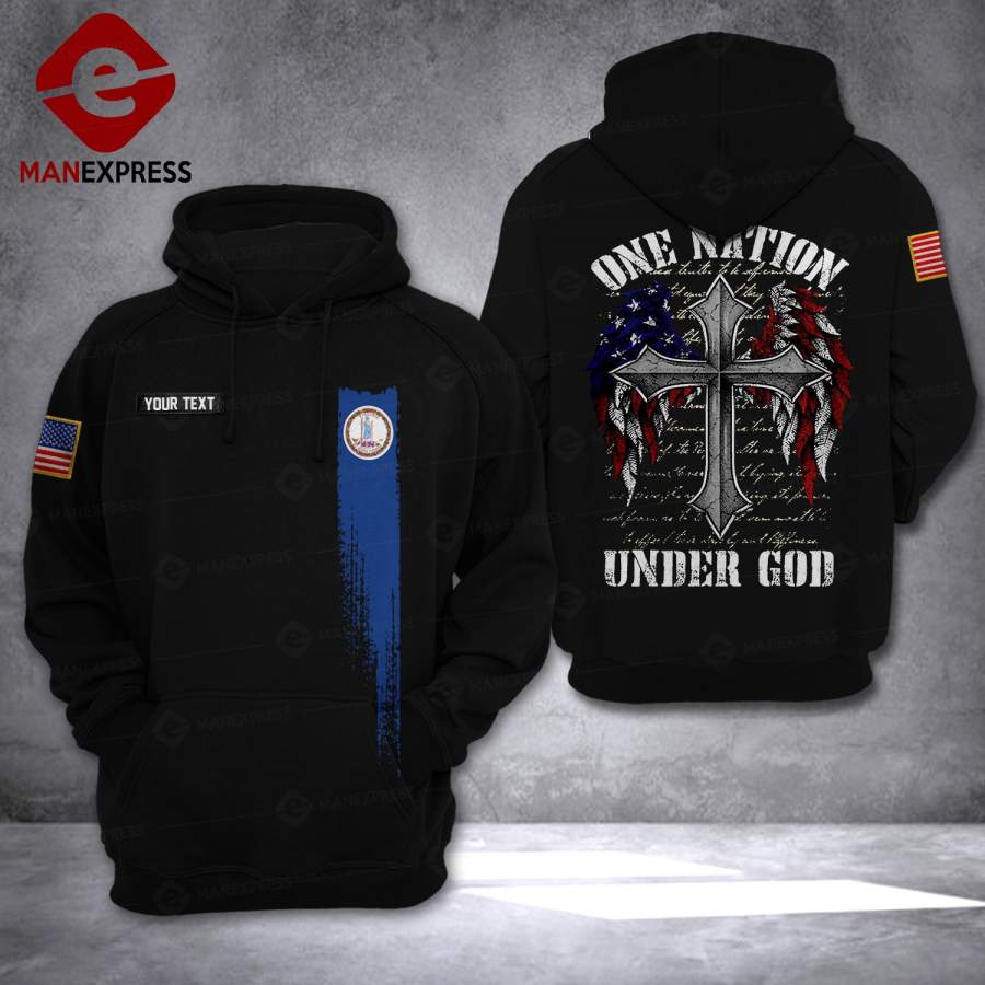 VH CUSTOMIZE Virginia GOD HOODIE 3D ALL OVER PRINT 1211 HTQ