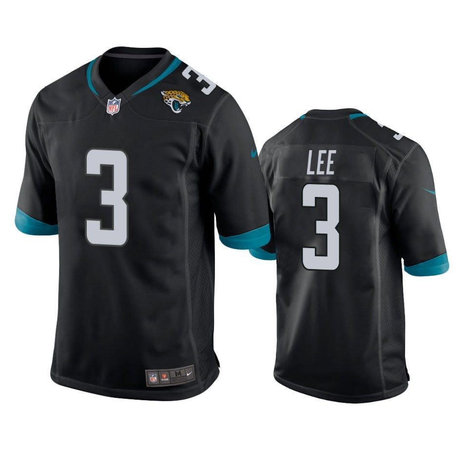 Jacksonville Jaguars Tanner Lee Game Black Mens Jersey