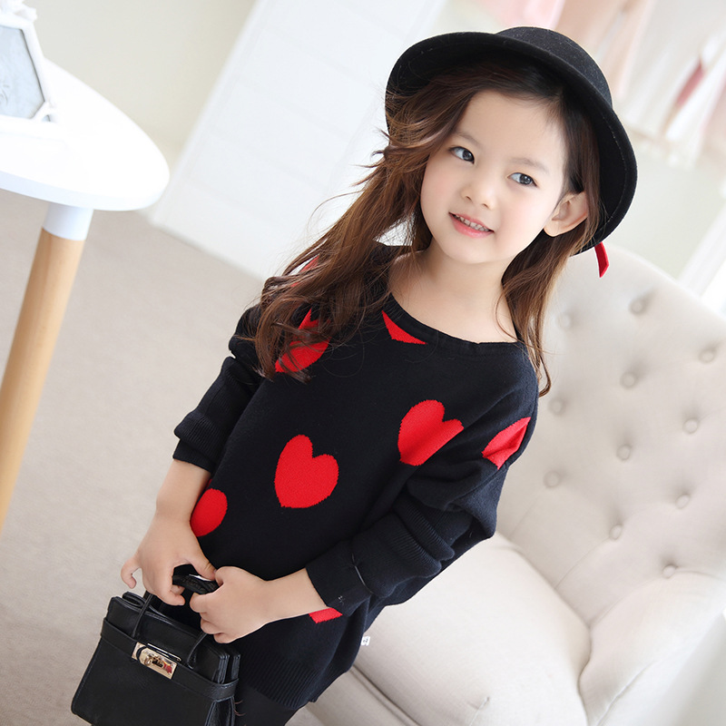 Toddler Girl Fall Winter Clothes Girls Sweaters Kids Clothes Children Knitted Sweaters Teenage Pullovers 2 Colors 3-14Y alx