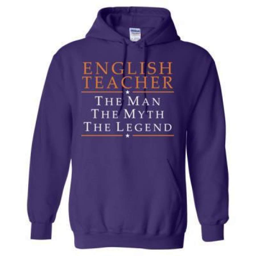 AGR English Teacher The Man The Myth The Legend – Heavy Blend™ Hooded Sweatshirt