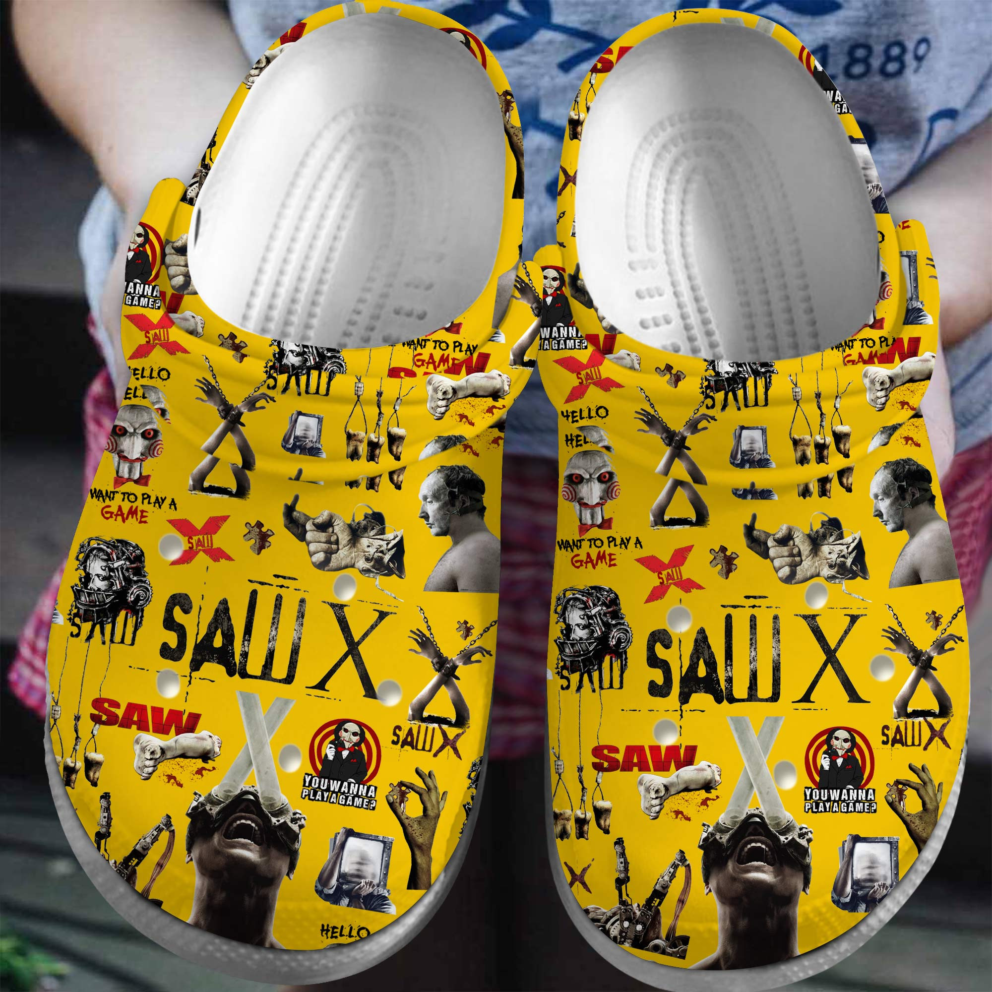 Saw Movie Crocss Clogs For Men Women And Kid Bm1411-2210-3