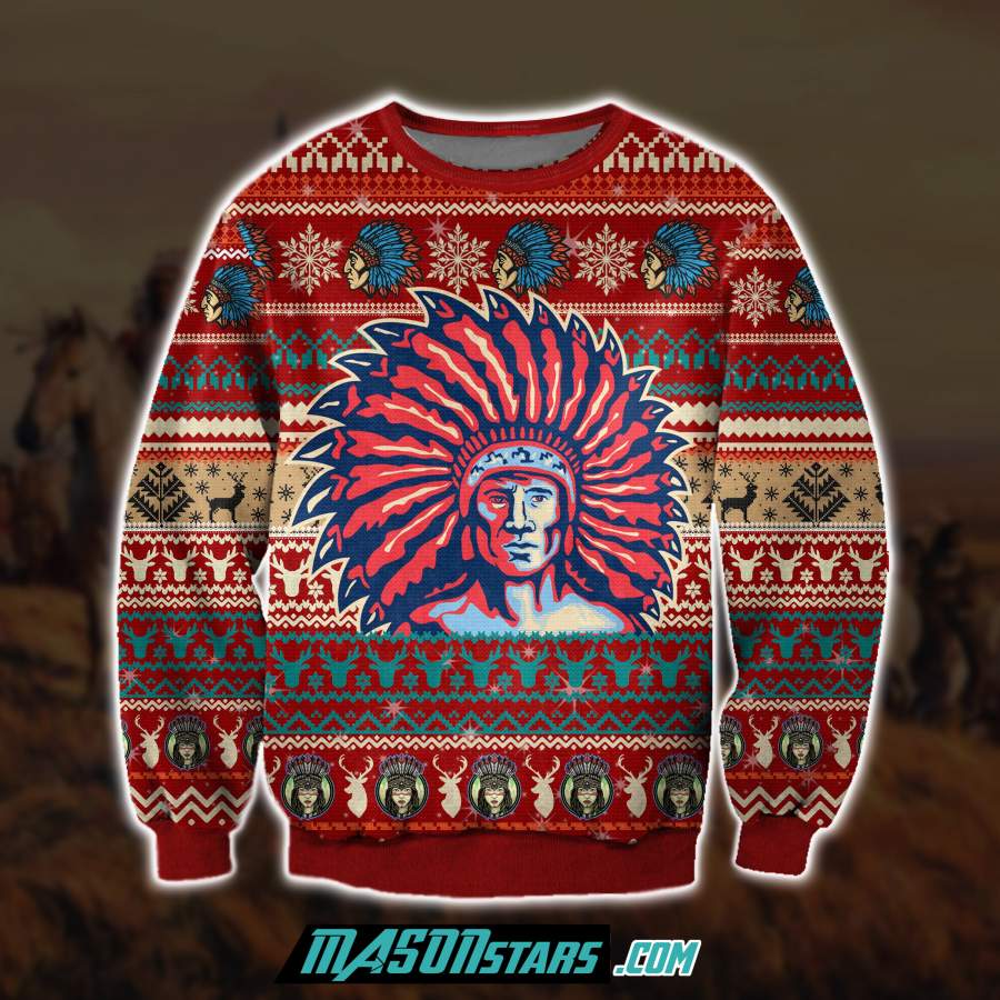 3D ALL OVER PRINT NATIVE AMERICAN UGLY CHRISTMAS SWEATER