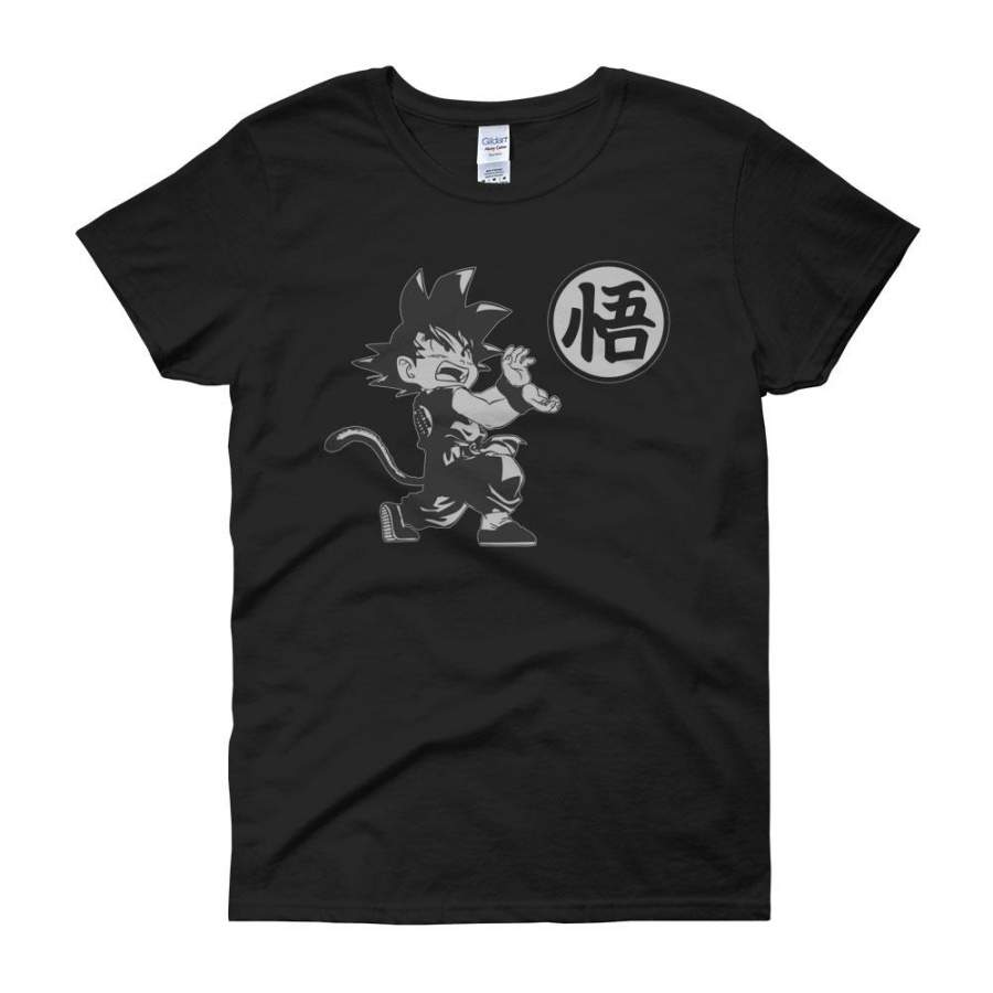 Kid Goku Kanji Emblem Dragon Ball Z Super Saiyan Women'S T Shirt