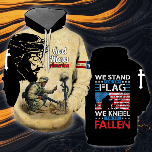 God Bless American Veterans 3D All Over Print Shirts For Men & Women, Happy Veteran Memorial 3D Shirts, Veteran Day