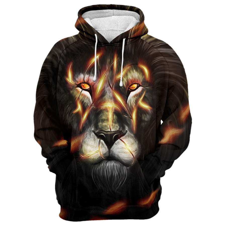 Thunder Lion Men/Women All-Over Print 3D Hoodie