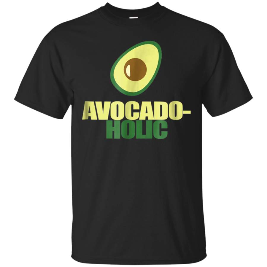 AGR Avocado-Holic T-Shirt  Powered By Avocado Guac Humor Tee