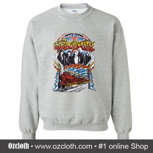 Aerosmith Train Kept a Rollin Sweatshirt (Oztmu)